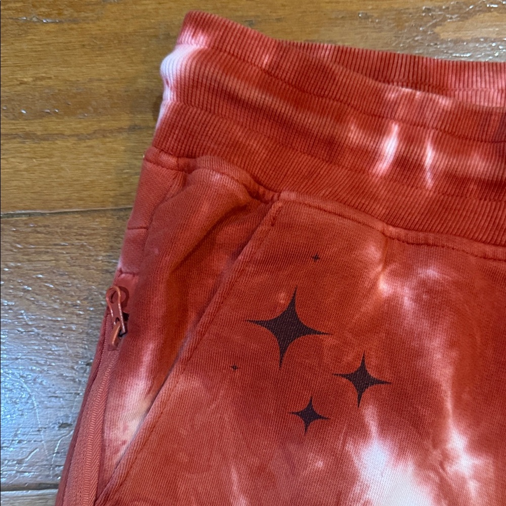 PRPS Sz M Burnt Red Tie-Dye Panther Graphic Shorts - Picture 4 of 11